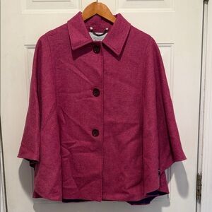 MORIARTY'S Wool Caplet Jacket Cape Poncho